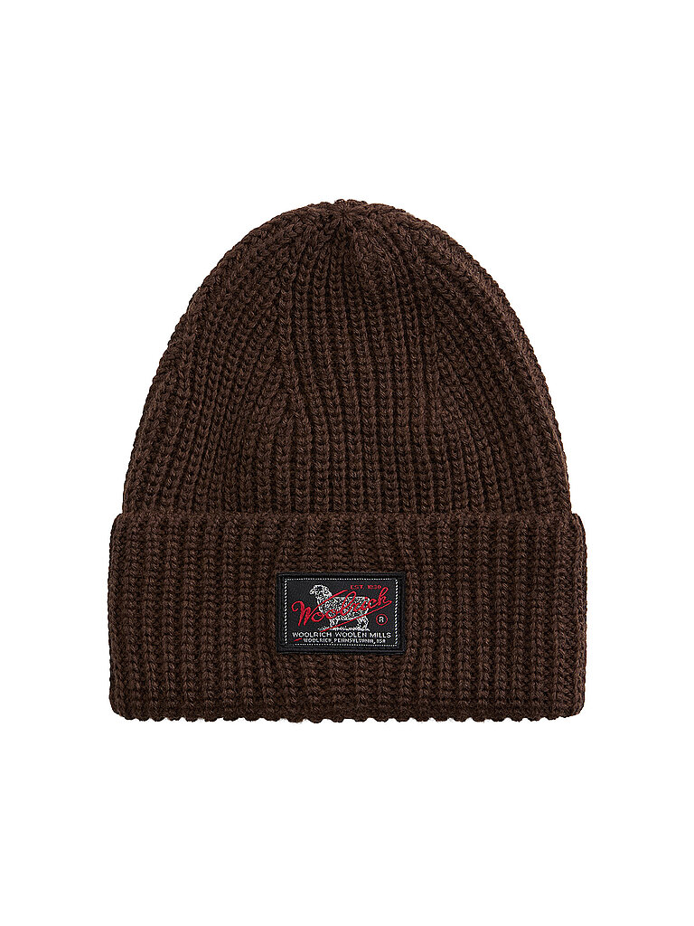 Woolrich Gorro - Gorro WM PATCH marrón