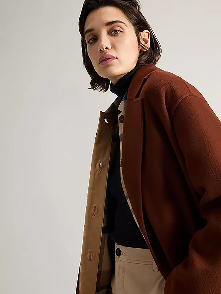 WOOLRICH | Abrigo de lana | Marrón