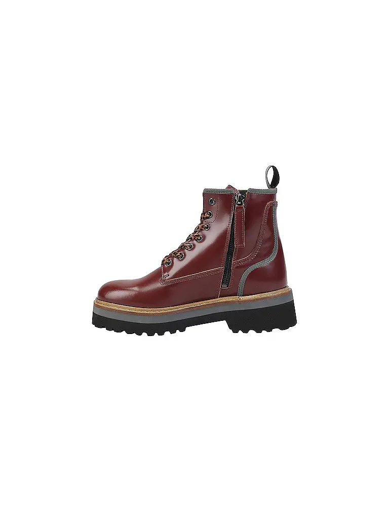 WOOLRICH | Botas con cordones ABRASIVATO | Rojo oscuro