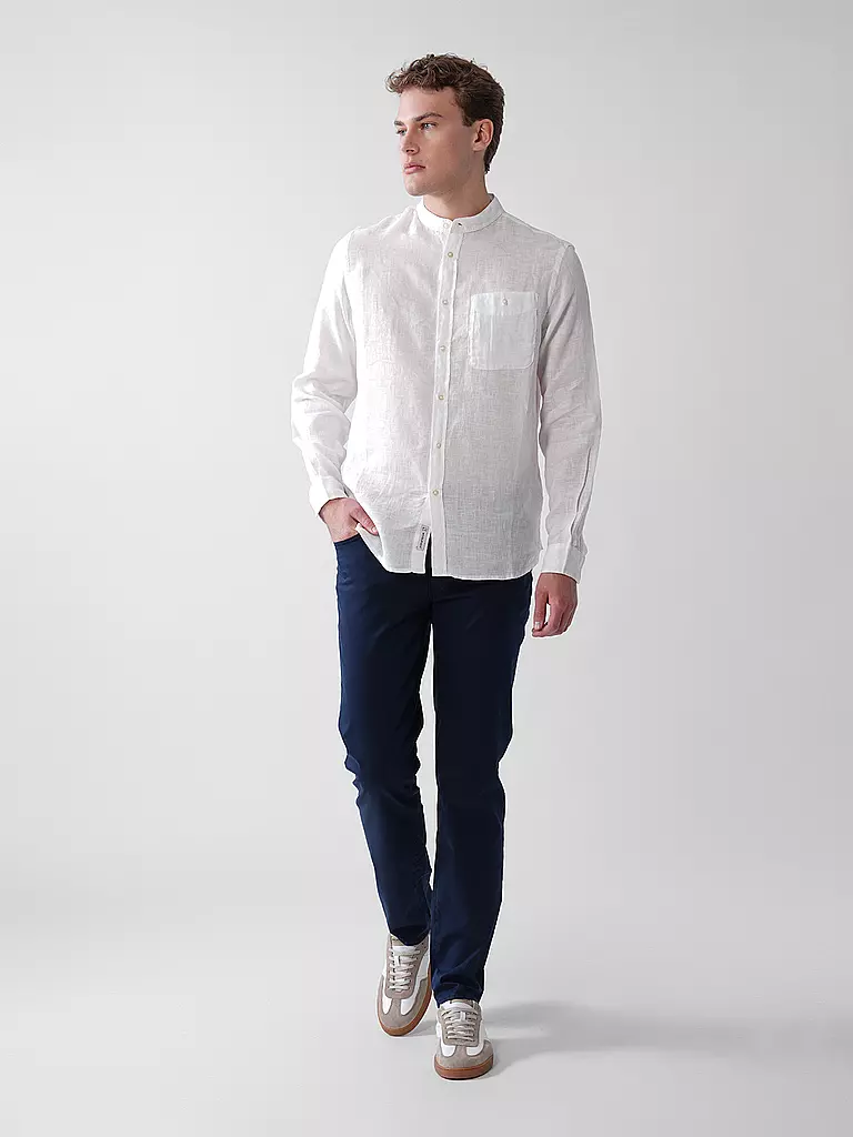 WOOLRICH | Camisa de lino corte regular | Blanco