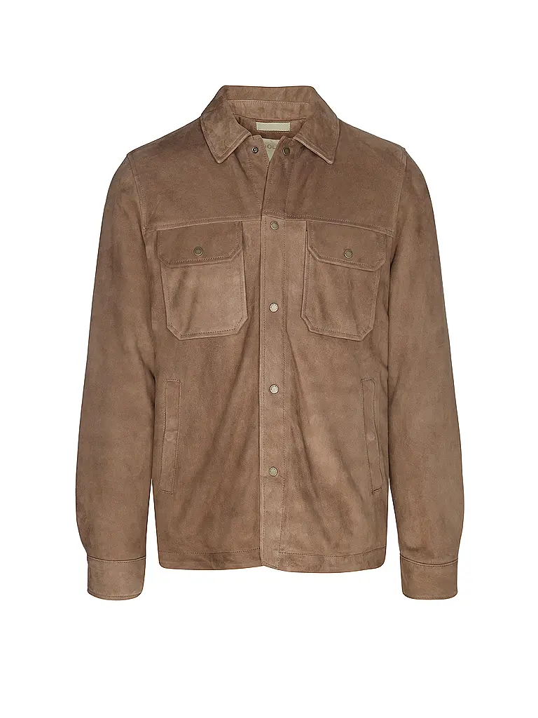 WOOLRICH | Chaqueta de cuero ALASKAN | Camel