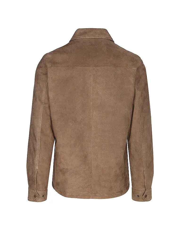 WOOLRICH | Chaqueta de cuero ALASKAN | Camel