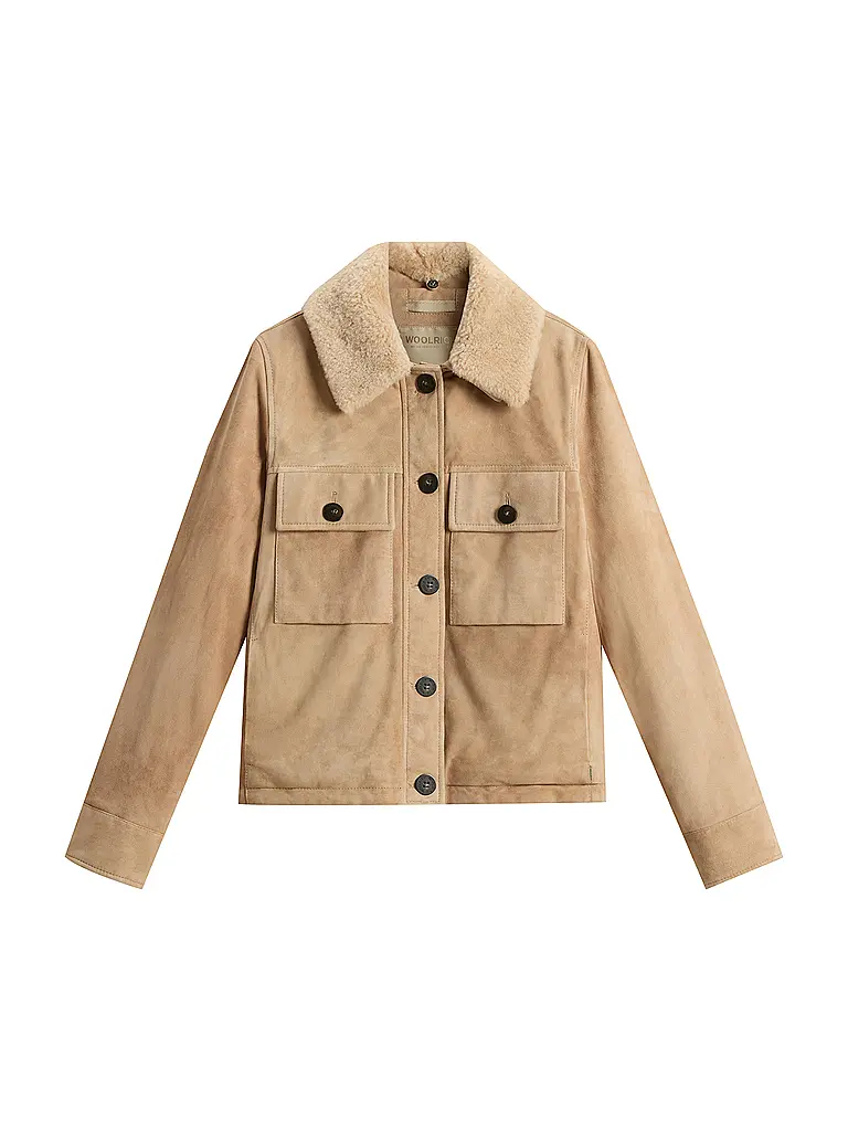 WOOLRICH | Chaqueta de cuero AMBER | Beige