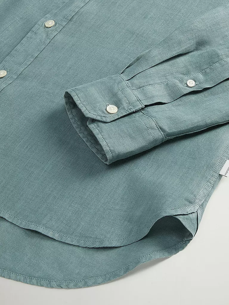 WOOLRICH | Leinenhemd Regular Fit  | Menta