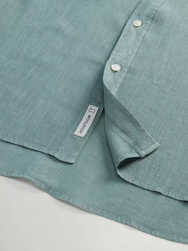 WOOLRICH | Leinenhemd Regular Fit  | Menta