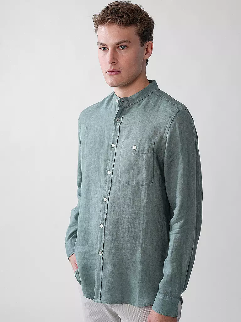 WOOLRICH | Leinenhemd Regular Fit  | Menta