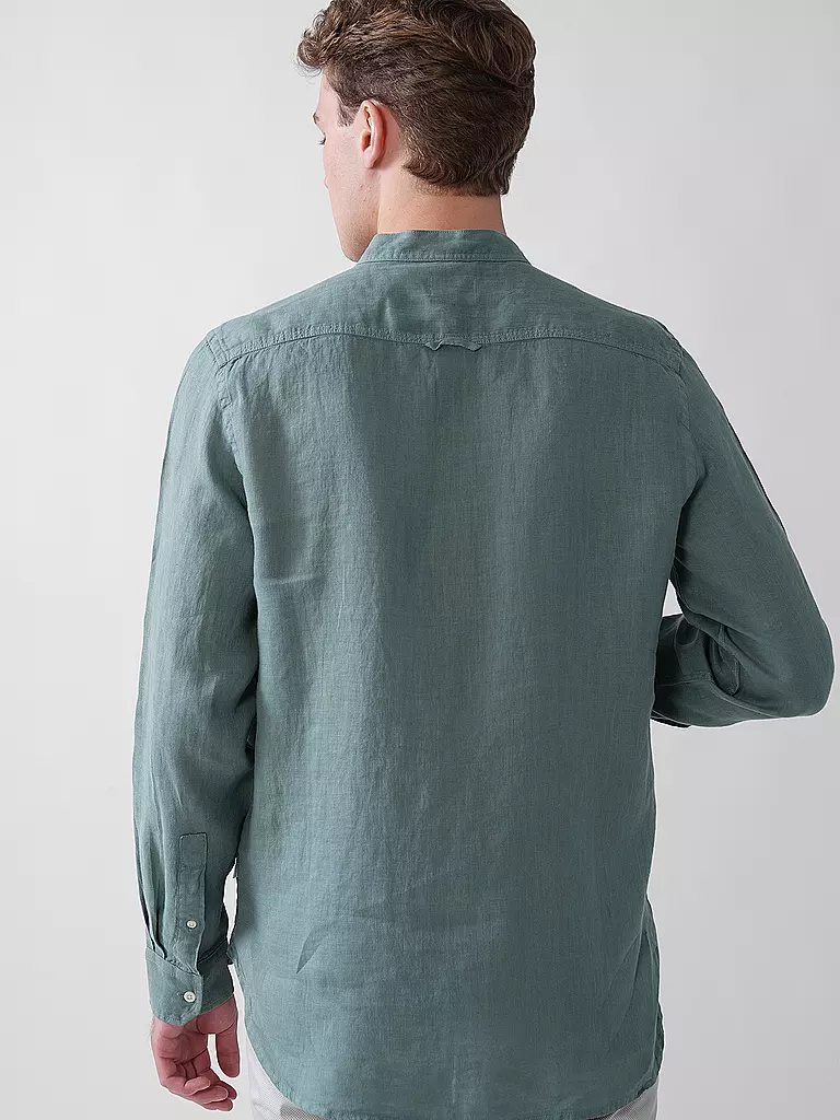 WOOLRICH | Leinenhemd Regular Fit  | Menta