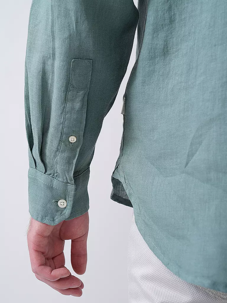 WOOLRICH | Leinenhemd Regular Fit  | Menta