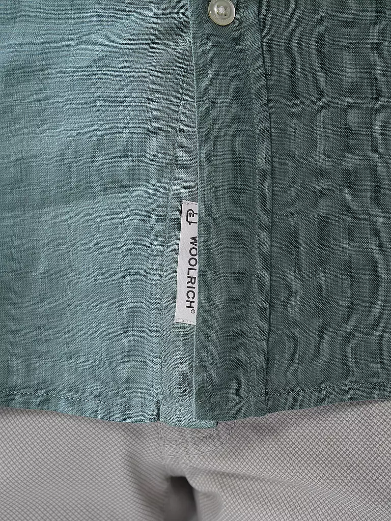WOOLRICH | Leinenhemd Regular Fit  | Menta