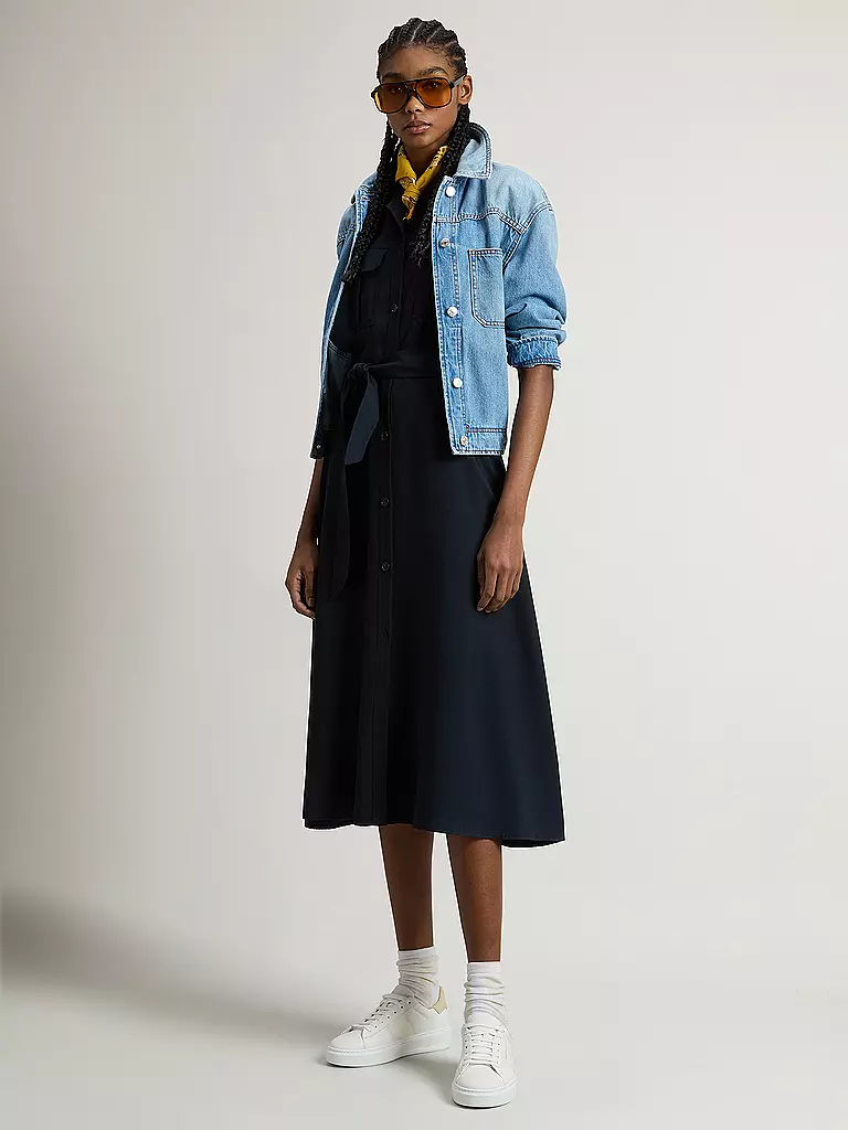 WOOLRICH | Maxivestido | Azul oscuro