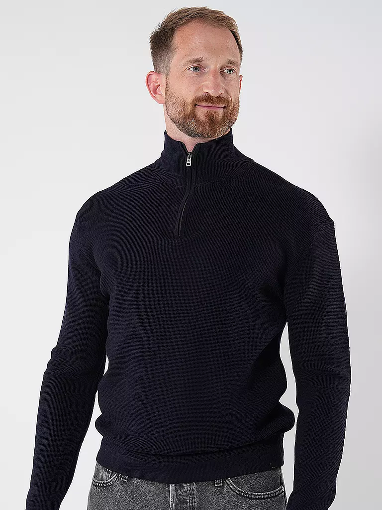 WOOLRICH | Troyer Pullover | Azul