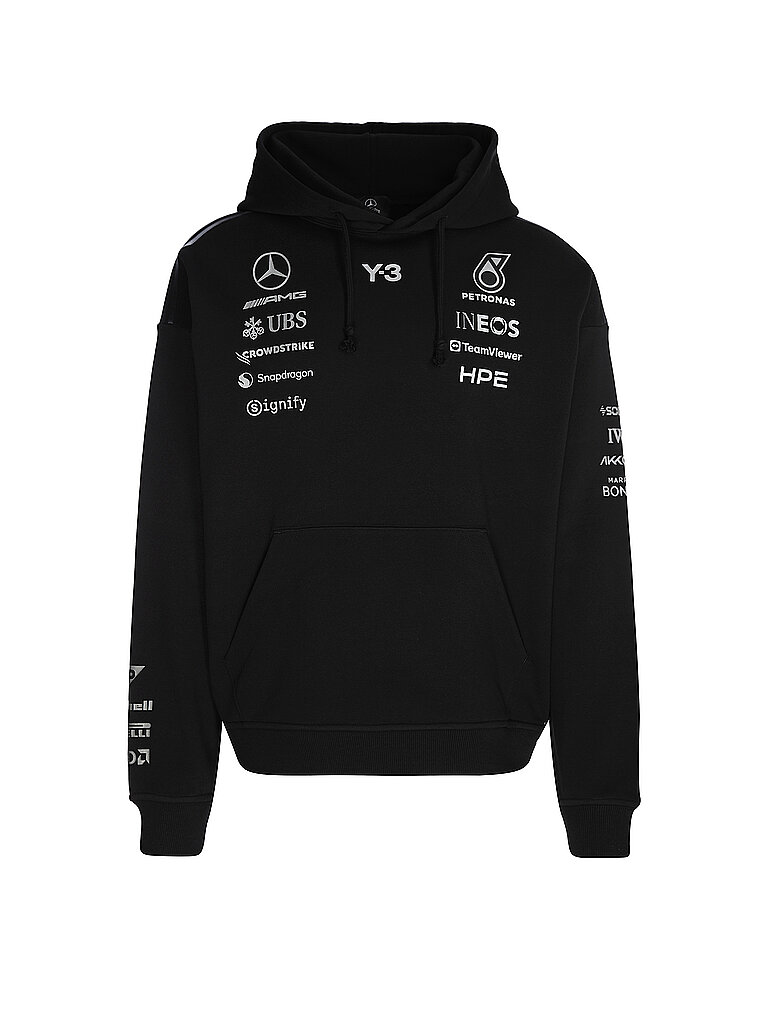 Y-3 Sudadera con capucha - Hoodie Y-3 x MERCEDES - AMG PETRONAS negro