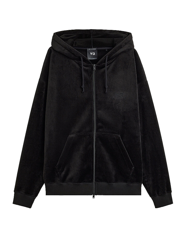 Sudadera con cremallera negro L