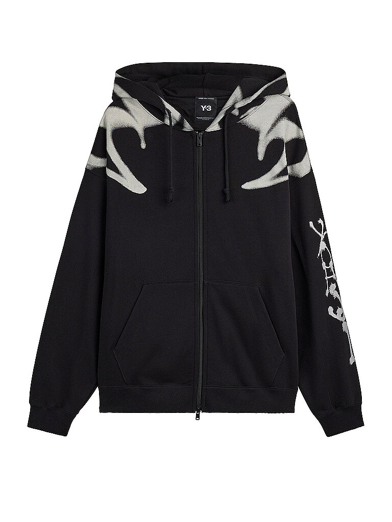 Sudadera con cremallera negro L