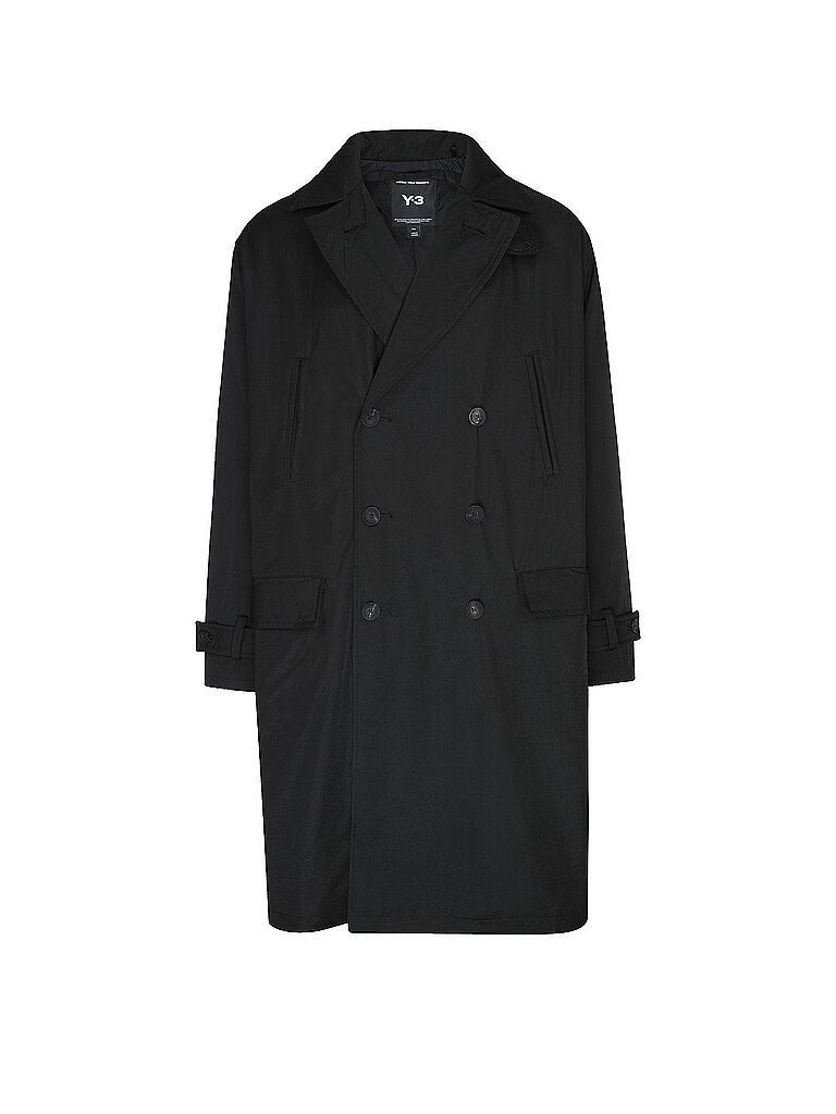 Y-3 Trenchcoat negro