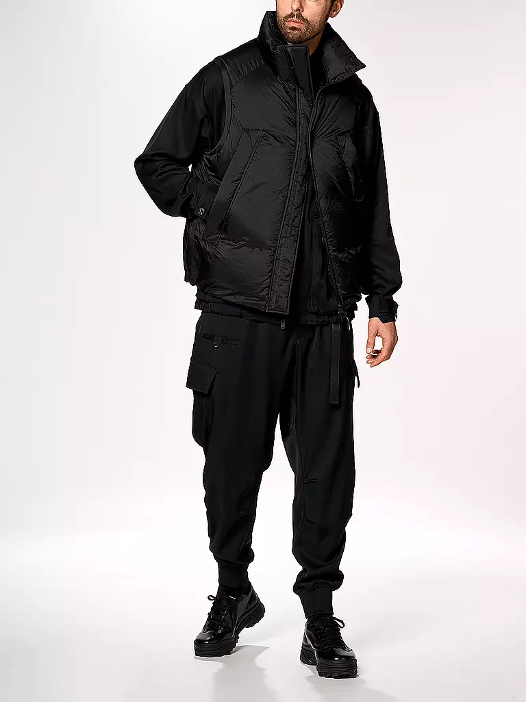 Y-3 | Chaleco acolchado de plumón | Negro