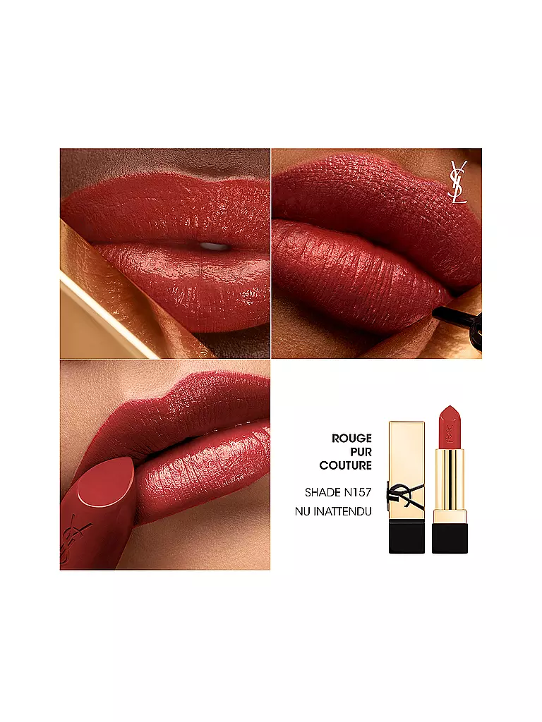 YVES SAINT LAURENT | Lápiz labial - Rouge Pur Couture (N157) | Rojo oscuro