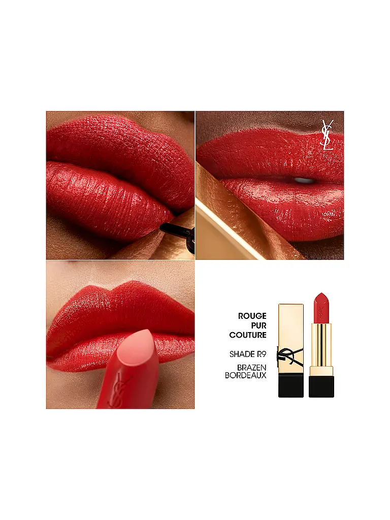 YVES SAINT LAURENT | Labial - Labial Rouge Pur Couture (N.º R9 - Brazen Bordeaux) | 
