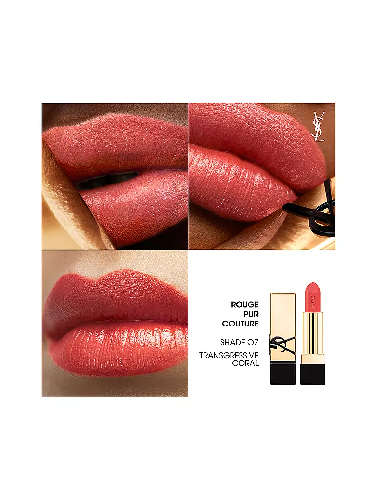 YVES SAINT LAURENT | Labial - Rouge Pur Couture (O7) | Coral