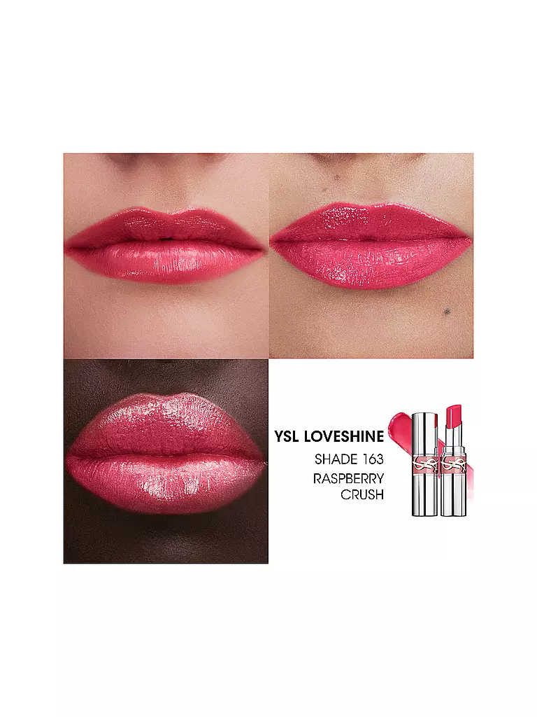 YVES SAINT LAURENT | Labial Loveshine (163 Rasperry Crush) | Fucsia