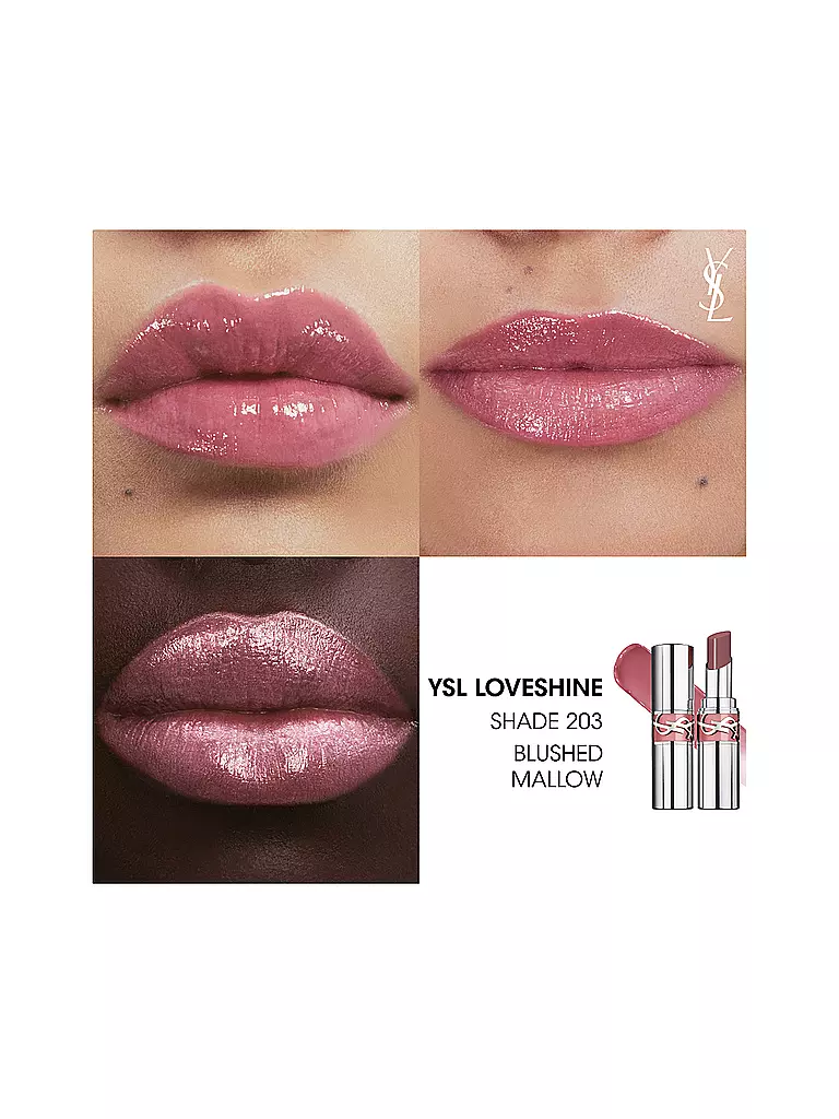 YVES SAINT LAURENT | Labial Loveshine (203 Blushed Mallow) | 