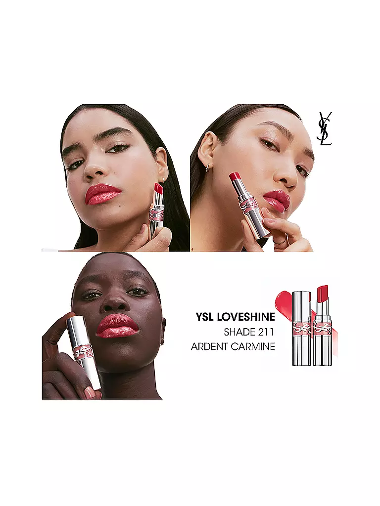 YVES SAINT LAURENT | Labial Loveshine (211 Ardent Carmine) | Rojo