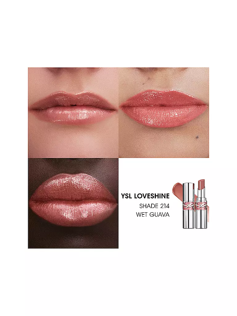 YVES SAINT LAURENT | Labial Loveshine (214 Wet Guava) | Coral