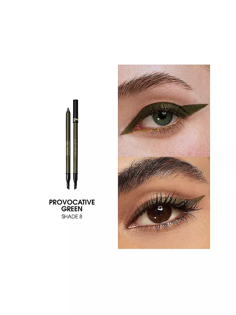 YVES SAINT LAURENT | Lines Liberated Eyeliner Pencil 08 | Verde oscuro