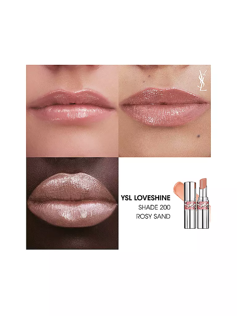 YVES SAINT LAURENT | Loveshine Barra de Labios (200 Rosy Sand) | Beige