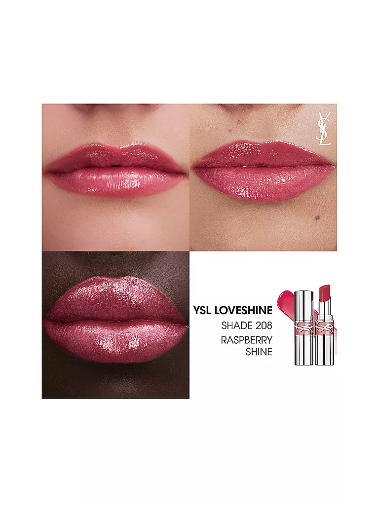 YVES SAINT LAURENT | Loveshine Barra de Labios (208 Pink Kiss) | Fucsia