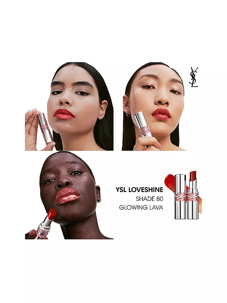 YVES SAINT LAURENT | Loveshine Barra de Labios (80 Glowing Lava) | Baya