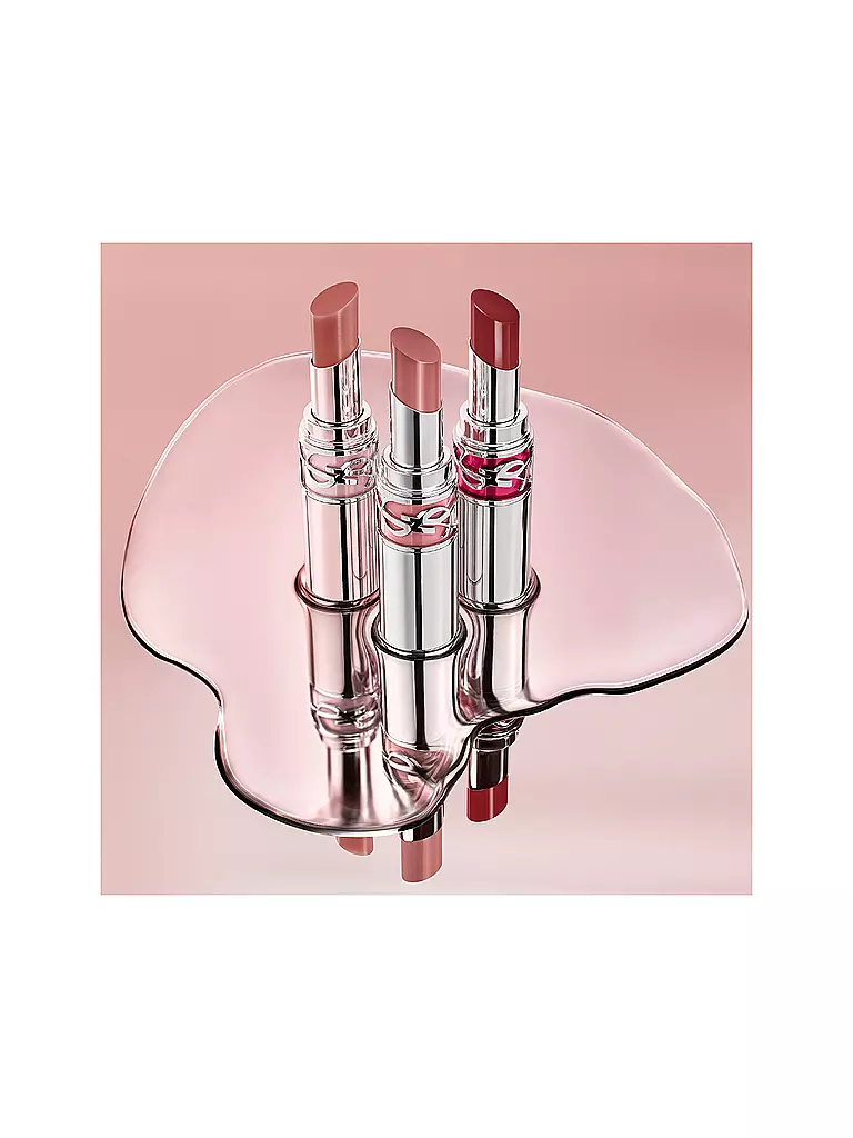 YVES SAINT LAURENT | Loveshine Candy Glaze Barra de Labios con Brillo (17 Strawberry Cloud) | Rosa