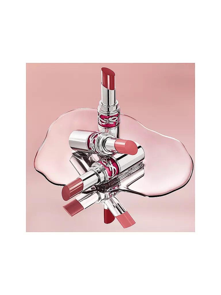 YVES SAINT LAURENT | Loveshine Candy Glaze Barra de Labios con Brillo (17 Strawberry Cloud) | Rosa
