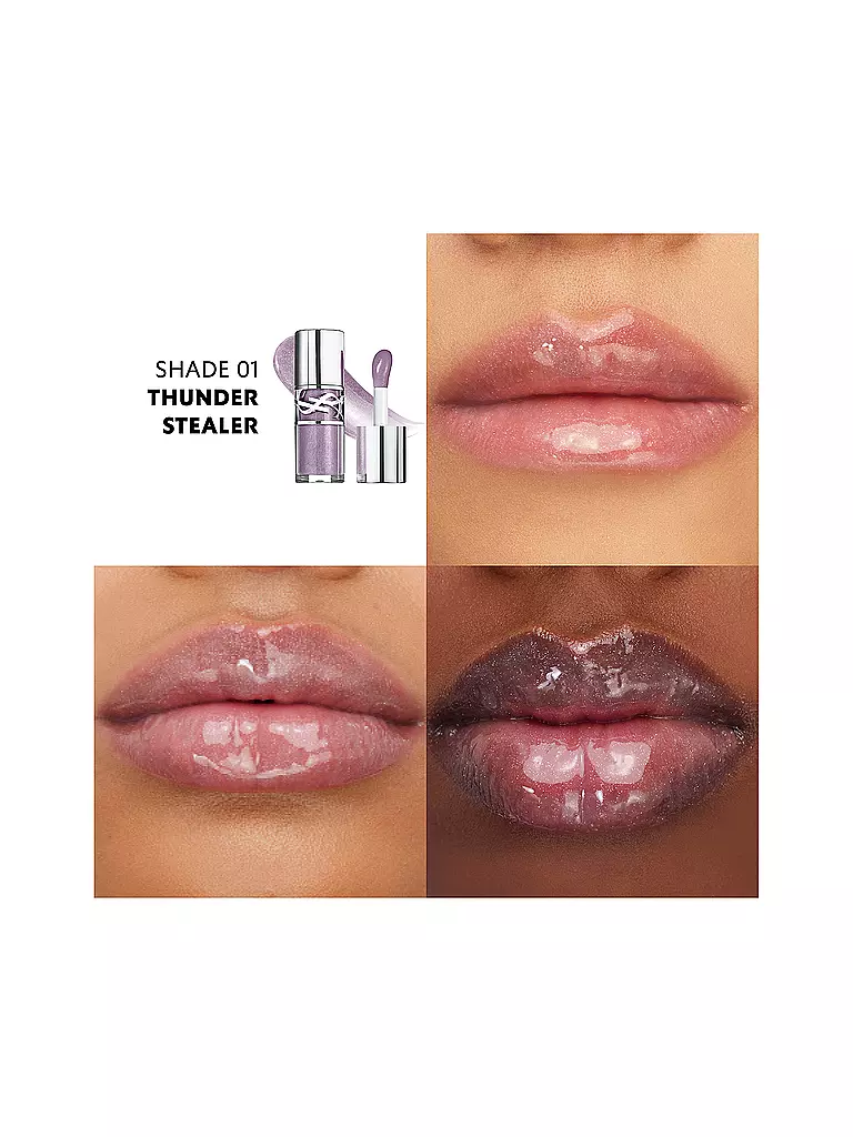 YVES SAINT LAURENT | Loveshine Plumping Lip Oil Gloss (1 Thunder Stealer) | Lila