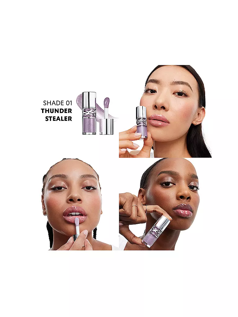 YVES SAINT LAURENT | Loveshine Plumping Lip Oil Gloss (1 Thunder Stealer) | Lila