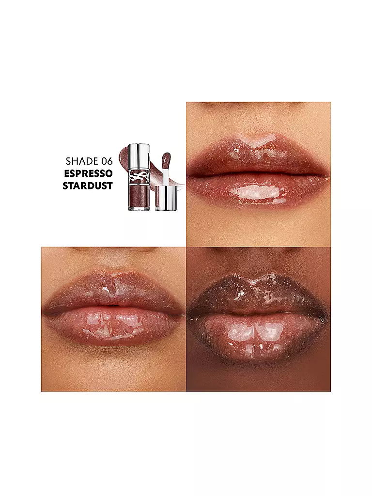 YVES SAINT LAURENT | Loveshine Plumping Lip Oil Gloss (6 Espresso Stardust) | Cobre