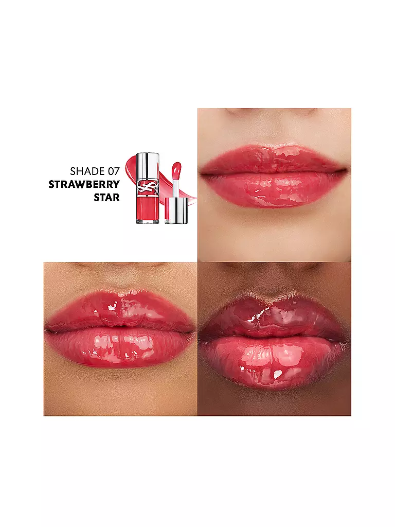 YVES SAINT LAURENT | Loveshine Plumping Lip Oil Gloss (7 Strawberry Star) | Rojo