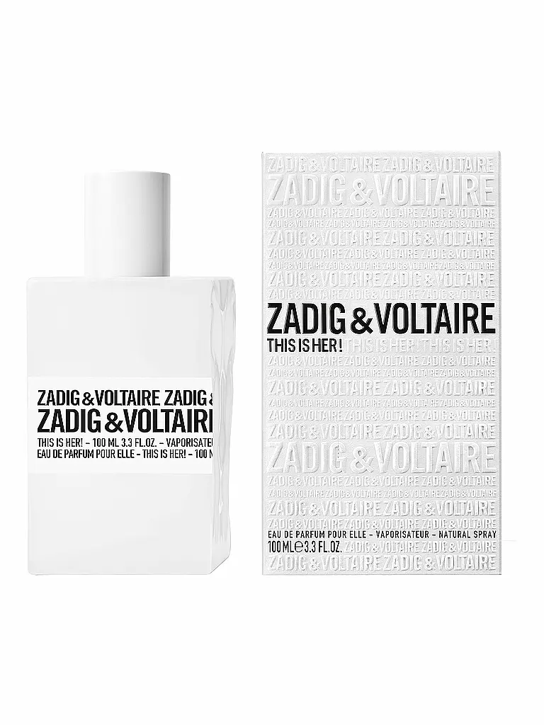 ZADIG & VOLTAIRE | This is Her! Eau de Parfum Vaporizador 100ml | Sin color