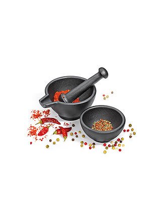 ZASSENHAUS | Juego de mortero de 3 piezas de hierro fundido
