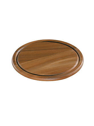 ZASSENHAUS | Plato para bistec de acacia 25 cm marrón oscuro