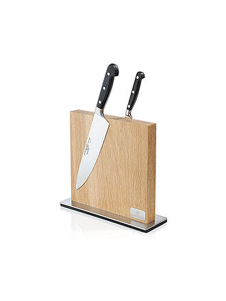 ZASSENHAUS | Bloque magnético para cuchillos (roble/acero inoxidable)