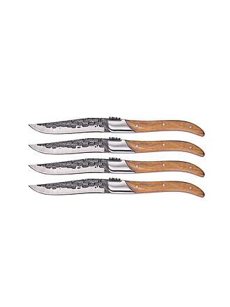 ZASSENHAUS | Juego de 4 cuchillos para carne BULL de madera de olivo