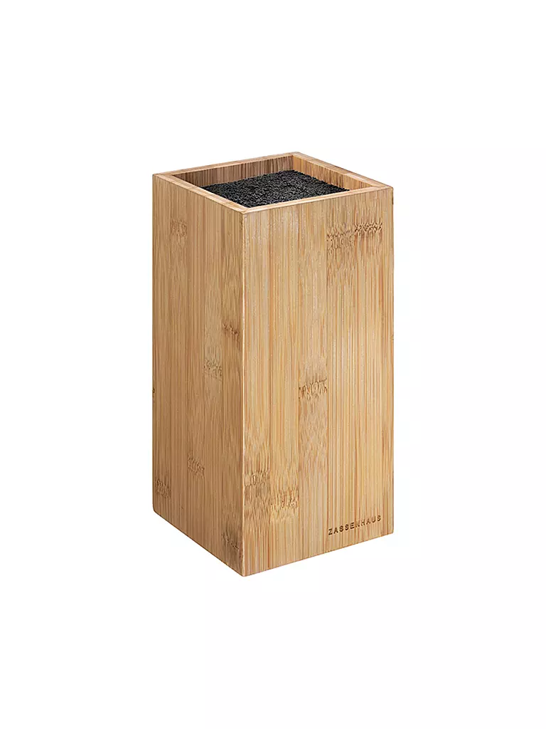 ZASSENHAUS | Bloque de cuchillos de bambú de 23 cm | Marrón