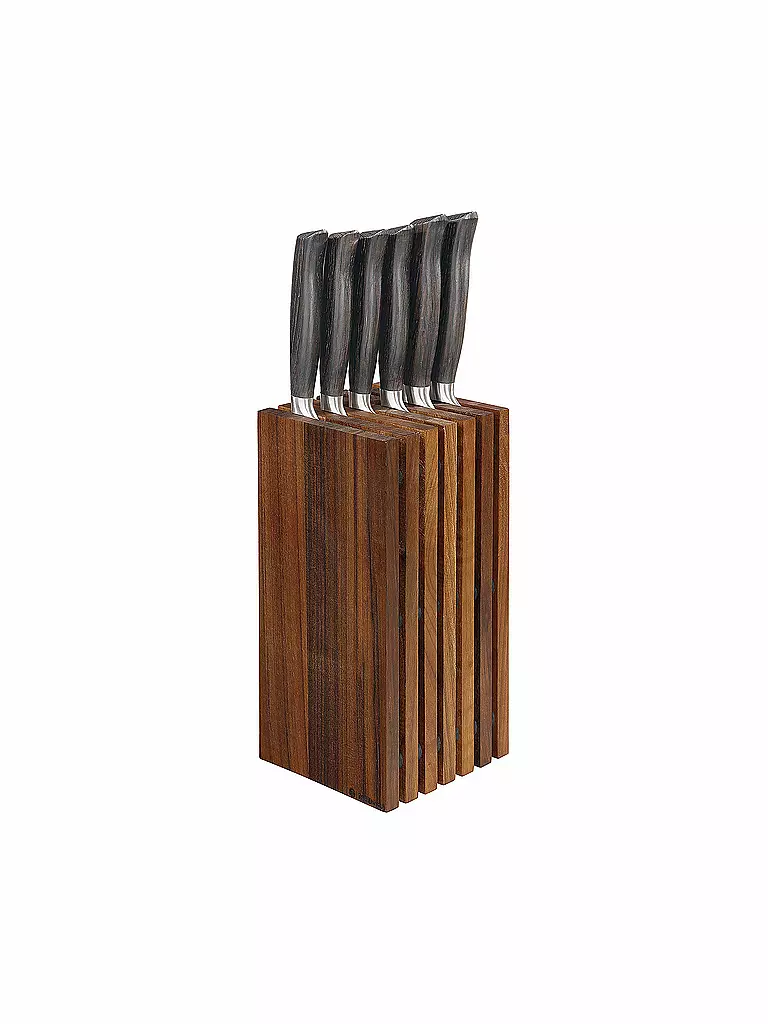 ZASSENHAUS | Bloque para cuchillos 13x26cm nogal | Marrón