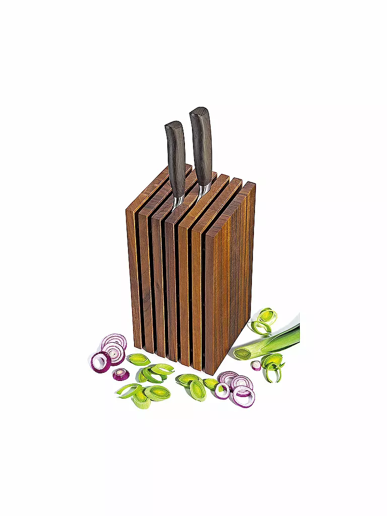 ZASSENHAUS | Bloque para cuchillos 13x26cm nogal | 