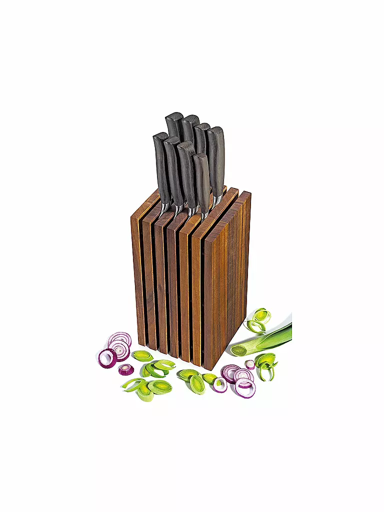 ZASSENHAUS | Bloque para cuchillos 13x26cm nogal | 