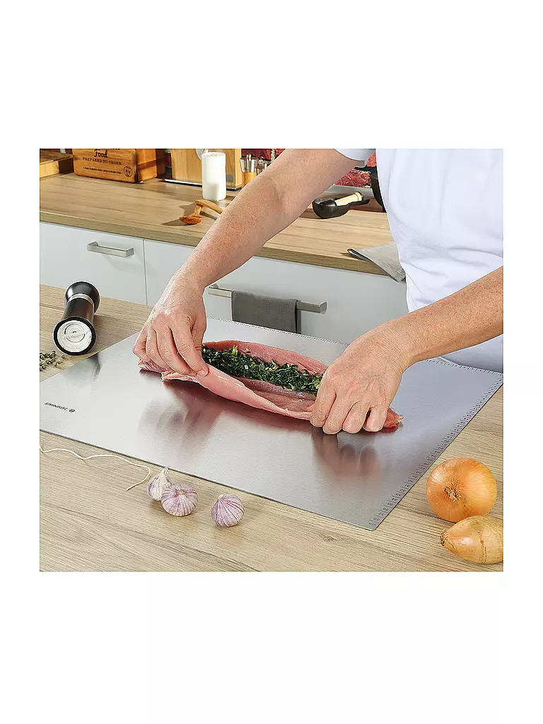 ZASSENHAUS | Encimera de cocina 60x50cm acero inoxidable | Plata