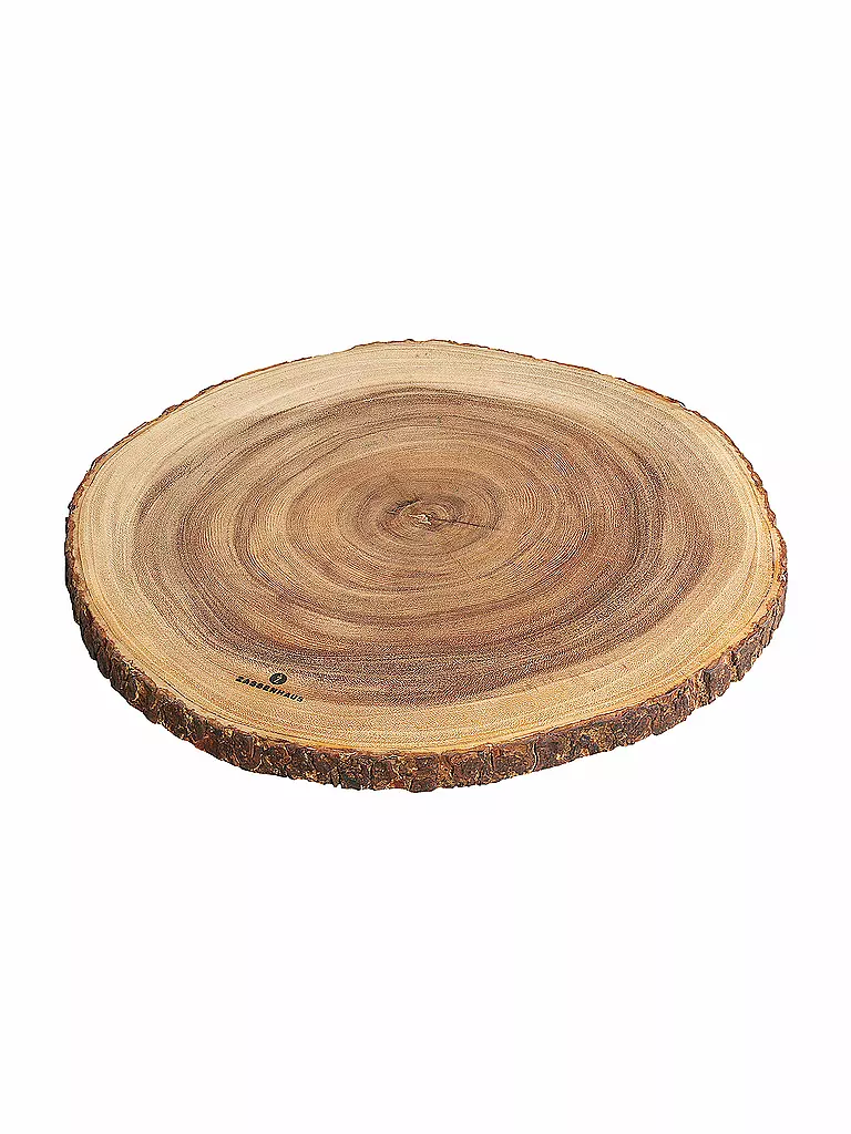 ZASSENHAUS | Plato de servir de acacia de 45 cm | Marrón