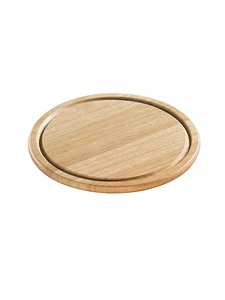 ZASSENHAUS | Plato para bistec de árbol de caucho, 25 cm, natural | Beige