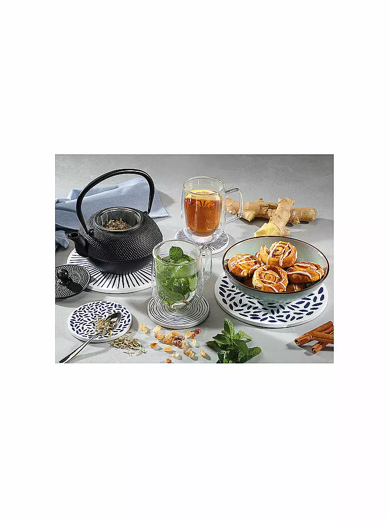 ZASSENHAUS | Posavasos NORDIC 20cm Drops / Azul-Blanco | Azul